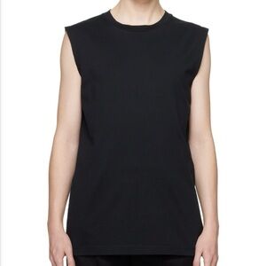 Acne Studios Black Sleeveless T-Shirt Size S